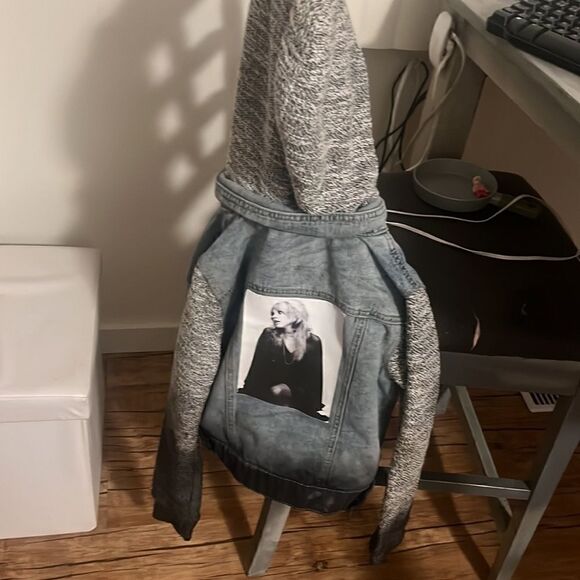 Size XS custom Upcycled Stevie Nicks Denim Jacket - Picture 1 of 5